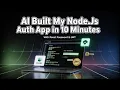 AI Built My Node js Authentication App in 10 Minutes Login Register Reset Password with JWT
