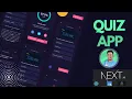 NEXTJS Building a Quiz App from Scratch with NextJS