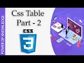 Text Alignment Horizontal Alignment Vertical Alignment and Padding in Table Css in Hindi