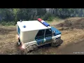 UAZ-31519 Police Off Road SpinTires Gameplay 1080p