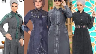 احدث كولكشن عبايات جينز تجنن كولكشن العبايات القمر 2022 