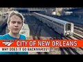 Why the Amtrak City of New Orleans leaves Chicago Backwards