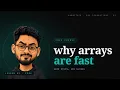 Why Arrays Are Fast The Memory Hierarchy From Scratch
