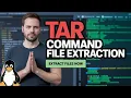 How to Extract Files to Another Directory using Tar Command in GUIDE
