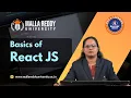 Basics of React JS Introduction to Components Props State MRU E-Learning