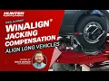 Safely align long vehicles with Hunter s WinAlign jacking compensation
