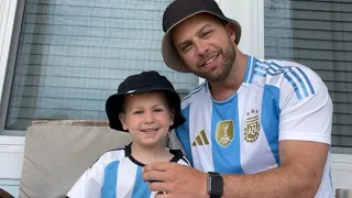 Mi sobrino yanqui ya es hincha de Argentina