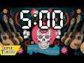 Lagu 5 Minute Dia Del Muertos Countdown Timer Day with Music. Day of the dead celebration.