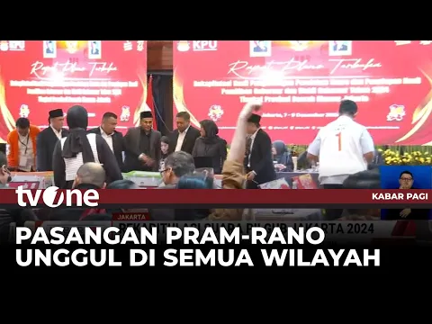 Rekapitulasi Pilgub Jakarta 2024 Rampung, Pasangan Pram-Rano Unggul di Semua Wilayah