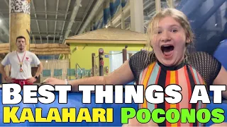 Kalahari Poconos PA Water Park Tour Largest Indoor Resort Water Slides including smoke that thunders