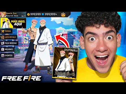 Video Thumbnail: CONSEGUI LA SKIN DE SUKUNA en FREE FIRE x JUJUTSU KAISEN !! - TheDonato