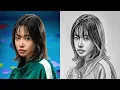 Download Lagu How To Draw Player 222 Jun-hee From Squid Game 3 | Step by Step Drawing Tutorial