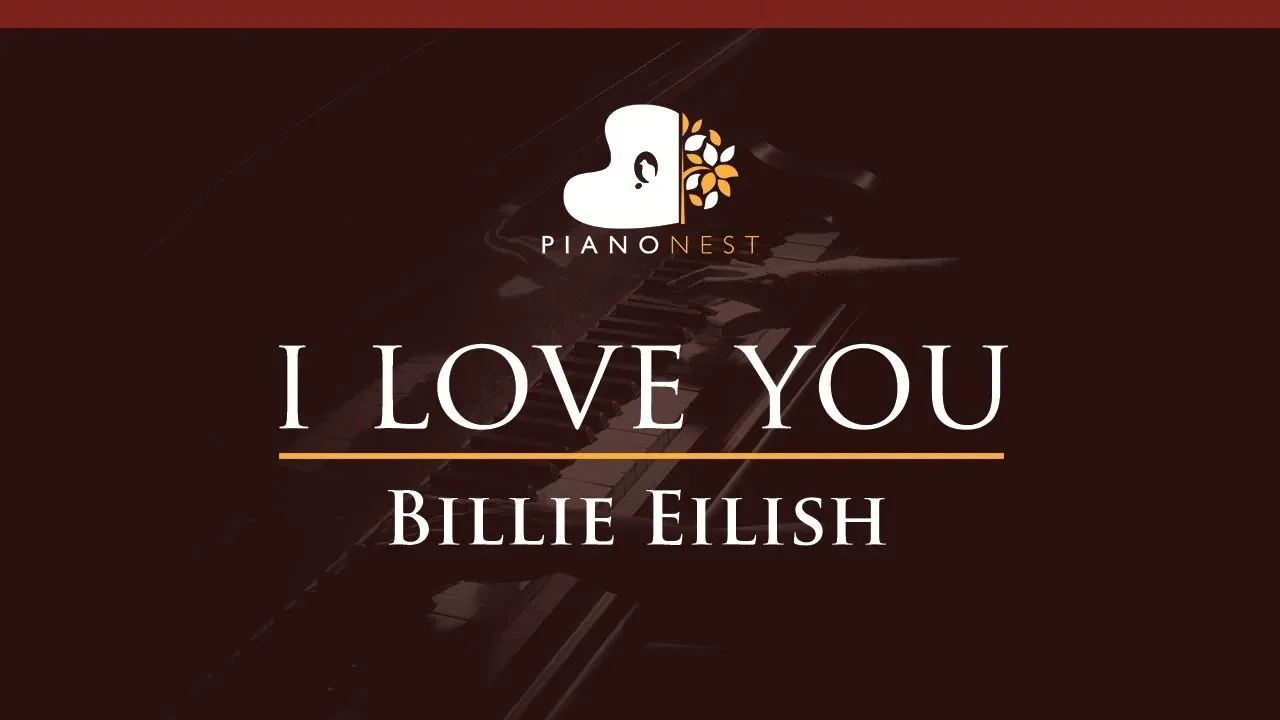 Billie Eilish - i love you - HIGHER Key (Piano Karaoke / Sing Along)