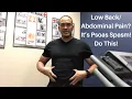 Low Pain It s Psoas Spasm Do This Dr Wil Dr K