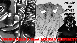 yujiro hanma kills giant african elephant baki son of ogre manga series no one believed that 