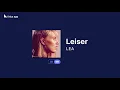 LEA - Leiser (Lyrics / Songtext German & English)