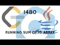 LeetCode 1480 Running Sum 1D Array Solution in JAVA and C