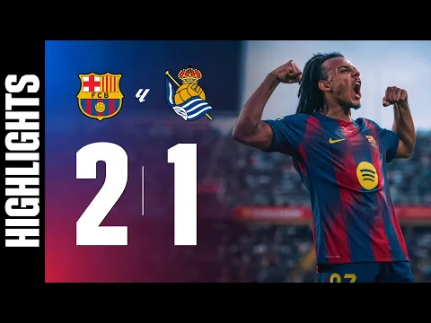 Video Thumbnail: FC BARCELONA 2 vs 1 REAL SOCIEDAD | LALIGA 2025/26 MD07 🔵🔴