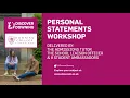 Writing a Personal Statement workshop
