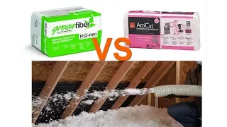 GreenFiber Vs Atticat Blown In Attic Insulation Comparison and How To