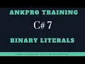 C 7 Chapter 2 Binary literals