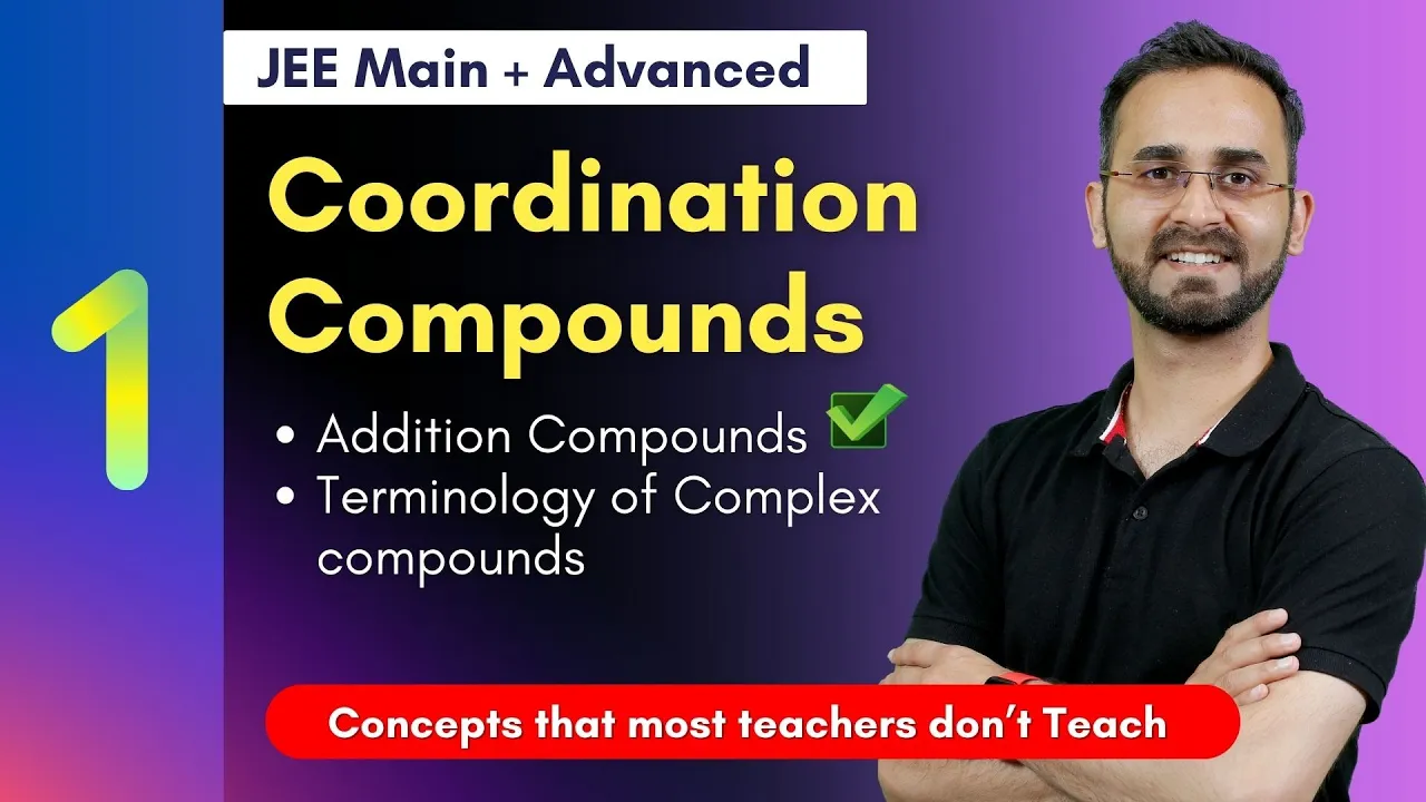 Coordination Compounds - History, Addition compounds, Double salts & complex compounds