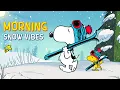 Morning Snow Vibes with Snoopy Uplifting Christmas Jazz Playlist for Study Work