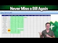 How to Make a Monthly Bill Tracker in Excel Step by Step