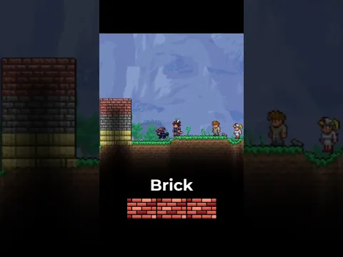 The CLEANEST BLOCKS in Terraria #terrariabuild #terrariabeginner #terrariatips #terrariaguide