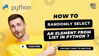 How to Randomly select an Element from a List in Python