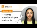 Shortcut - How to autosize shapes in draw io