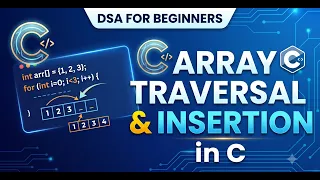 Array Traversal Insertion in Java DSA for Beginners