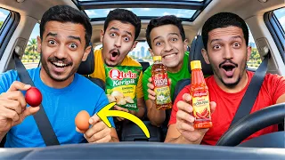 تحدي تجربة البقالة الأندونيسية ( مشاوير في السيارة ) !!