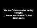 Download Lagu Lonley Tonight lyrics by Blake Shelton ft. Ashley Monroe