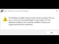 The Windows Installer Service could not be accessed fix