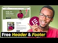 Create Free Website Header Footer with Elementor No Pro Needed