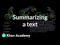 Using The 5 Ws and the Bonus H to make summaries Reading Khan Academy