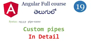 Custom Pipes in in Angular create custom pipes in angular pipes in angular Angular tutorials