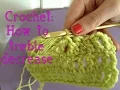 Crochet How to treble crochet decrease tr dec or tr2tog