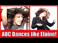 Elaine Dance Song Scene as Bad as AOC dancing - All Thumbs Classic Ovation Eddie