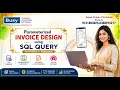 Advanced Invoice Designing of Parameterised items using sql query