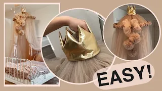 Bed Canopy Princess Crown Tutorial