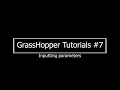 Inputting parameters to components GrassHopper tutorial series Beginner