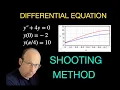 Math Python Physics Boundary Value Problem with Shooting Method