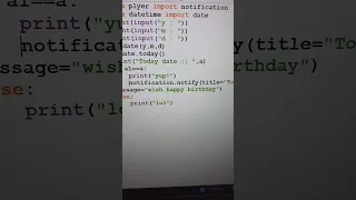 How to display notifications using python datetime module python plyer module in python