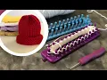 LonG LoOM Knitting a Hat on a Rectangular or Oval Knitting Loom Step by Step Tutorial for Beginners