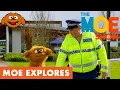 Download Lagu Moe Explores - Road Safety | Staying safe on the footpath/sidewalk | Crossing the road #RoadSafety