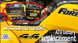 Don t make this mistake ATV battery replacement