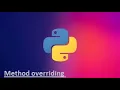 Method overriding in python