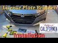 INSTALL Front License Plate Bracket - Honda Accord 2018-2022